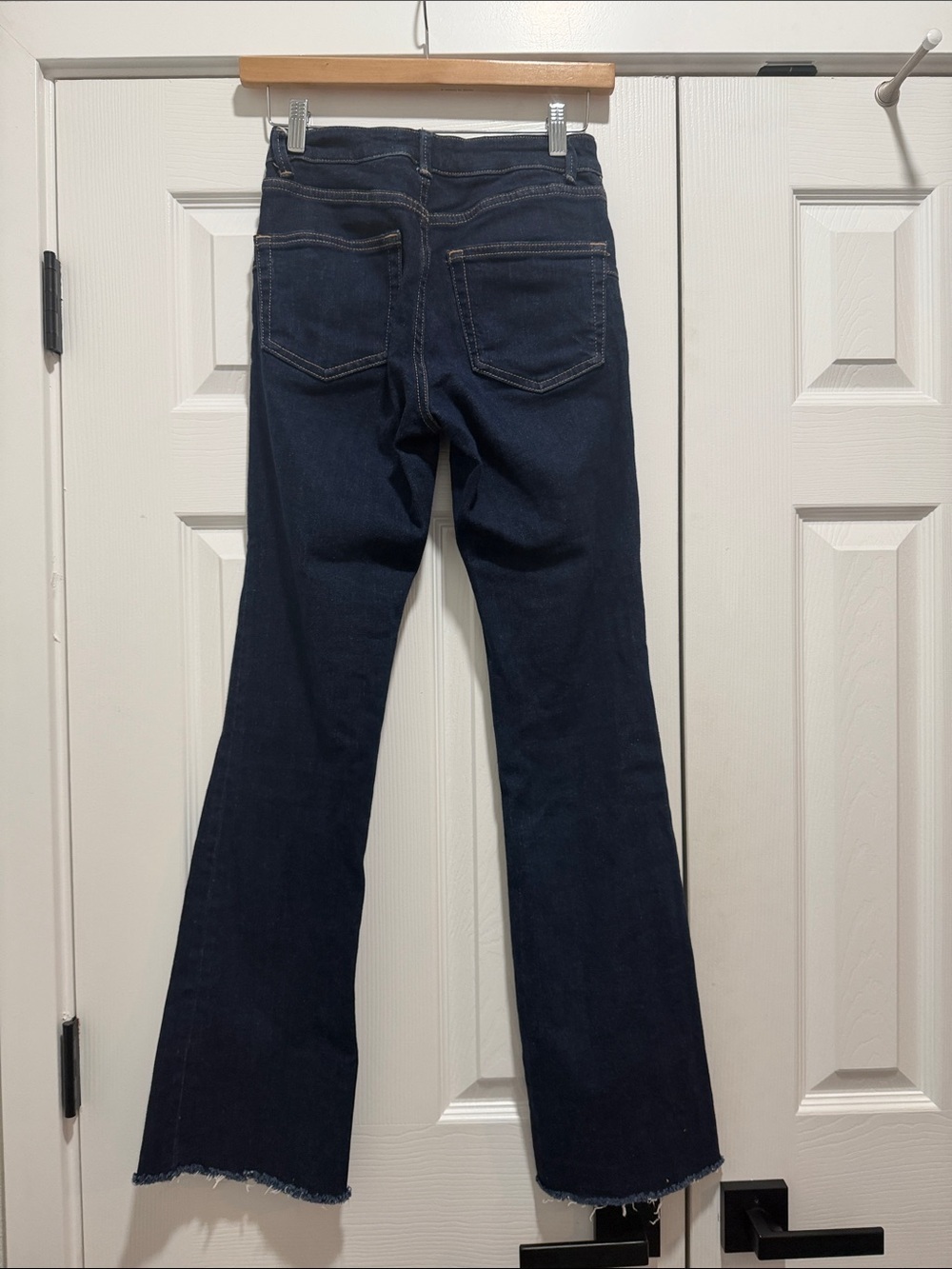 Zara Dark Wash High-Rise Flared Jeans Size‎ 2 - Picture 6 of 6